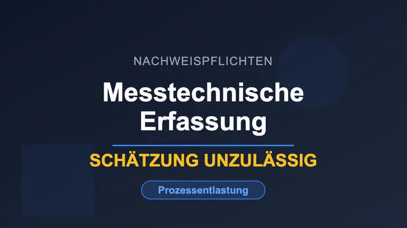 Messtechnische Erfassung von Energieverbräuchen für Prozessentlastung