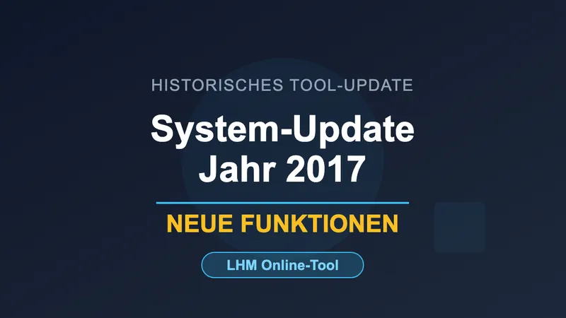LHM Energiesteuer Online-Tool Update 2017